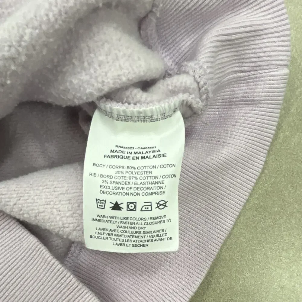 Nike Women's XS Purple Collared Polo Fleece Pullover Crop Sweatshirt Crop Sleeve